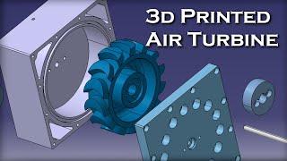 3d Printed Compressed Air Turbine