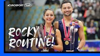   "ROCKY" ROUTINE earns standing ovation for British duo Lilah Fear and Lewis Gibson | Eurosport