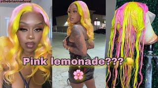 PINK LEMONADE  INSPIRED WIG| custom colored| ft. THEBRIANNADUVAL 