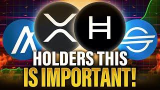 If You Hold XRP XLM HBAR & ALGO - This Is IMPORTANT!