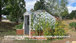 15' Growing Dome Geodesic Greenhouse Tour