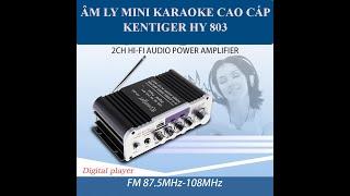 Amly Mini Karaoke Kentiger HY 803 Có Bluetooth 12V-220V - Bảo Hành 12 Tháng