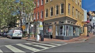 Driving Downtown - Georgetown 4K - Washington D.C. USA