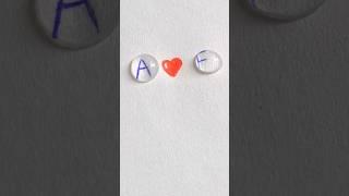 comment two letters and the color of your heart️subscribe if u like#shortart #art #loveart #heart