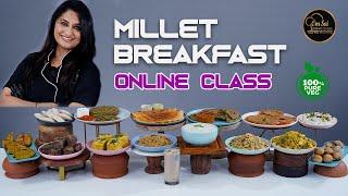 Millet Breakfast Online Cooking Class | TO BUY️ 8551 8551 04 | 8551 8551 03 | Om Sai Cooking Class