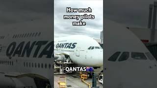 How much money pilots make Qantas #aviation #qantas