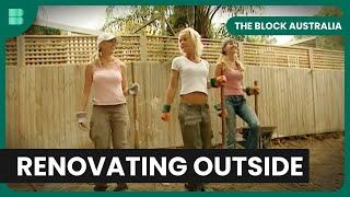 Outdoor Renovations & Surprises - The Block Australia - S01 EP9 - Reality TV