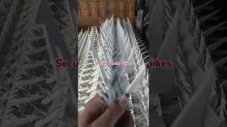 Anti Climb Security Fencing Spikes with Big Star Points, Durable PVC Coated Razor Wall Spikes