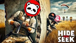 Panda vs YouTubers️ Hide & Seek