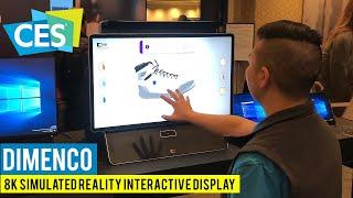 The World’s First Interactive Simulated Reality 8K 3D Display! Dimenco at CES 2020