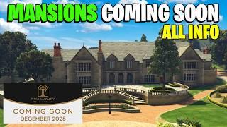 Mansions Are Coming! Here's ALL The Infomation You Need! GTA 5 Online!