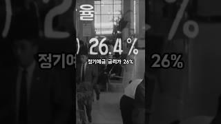 예금 금리가 25%였다고요? 진짜 그랬습니다 #역사 #역사이야기 #역사쇼츠