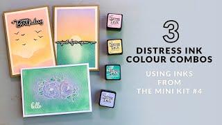 Distress Ink Colour Combination Kit Series - KIT #4 | Pastel Colours, Sky & Landscape