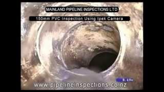 CCTV inspection of a 150mm PVC sewer