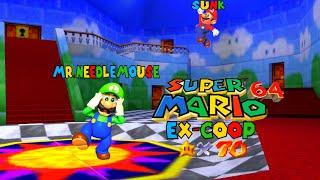 Super Mario 64 Ex Co-op 70-Star Run! (Ft. Sunk)