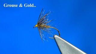 Tying a Grouse & Gold Soft Hackle Wet Fly with Davie McPhai;