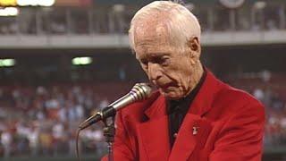 Jack Buck reads a moving speech and poem in St. Louis