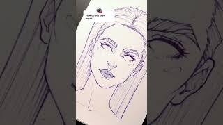 How to Draw the Nose | Drawing Tutorial Timelapse #shorts