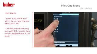 Pilot One Menu | User Interface - User Menu