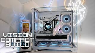 O11 Vision Compact Build Complete Step-by-Step Guide on How To Build a White Gaming PC 9950X + 4090