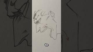 Avoid using a square shape for the mouth . . . ‍️ || #art #anime #manga #naruto #shorts ￼