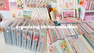 organizing my stationery collection | stickers ep.1 