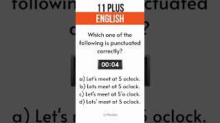 11 Plus Exam Paper | English Preparation [Question #103]