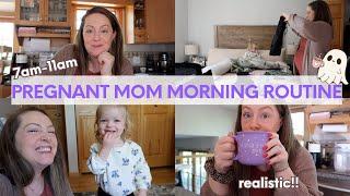 Morning Routine as a Pregnant Toddler Mom // 22 Weeks Pregnant, Realistic Morning Routine