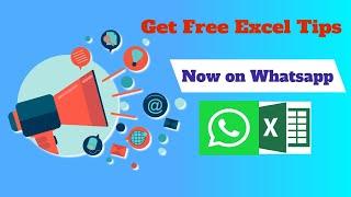 Get free excel tips on  Whatsapp | 100+ Free Excel Tips