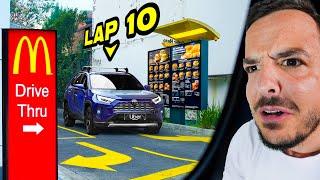 How Many Laps of McDonalds can we do?.. IN AN UBER...