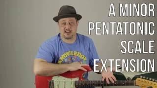 Minor Pentatonic Scale Root on "E" String Extension PART 2 - Lead Guitar Practice Routine