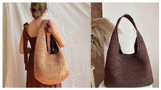 آموزش بافت کیف ساحلی ️️️ crochet beach bag