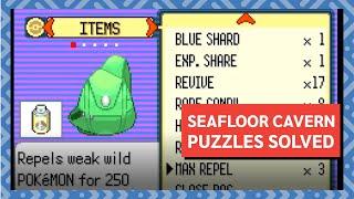 Pokemon Emerald Kaizo: Seafloor Cavern Puzzles Solved