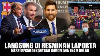 DI RESTUI BECKHAMAkhirnya Laporta Umumkan Kedatangan Messi Ke Barcelona  Ronaldo Kena Sindir 