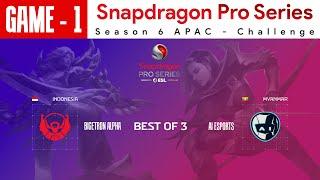 [Game - 1] Bigetron Alpha vs AI Esports | Snapdragon Pro Series