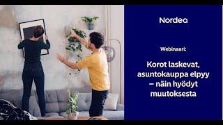 Korot laskevat, asuntokauppa elpyy – näin hyödyt muutoksesta | Nordea 12.9.2024