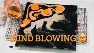 MUST SEE This BLows MY MIND/stunning easy way to create art for home decor or gift / chaos blowing