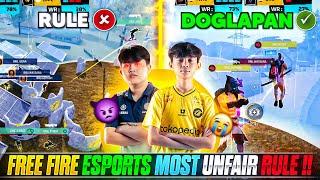 FREE FIRE ESPORTS MOST UNFAIR RULE- RULE  DOGLAPAN  | FREE FIRE MOST IMPORTANT RULE EXPLAINED