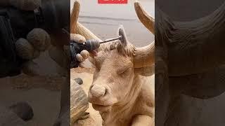 Amazing Creative Carving Bull By Wooden | Creative DIY #Shorts