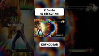 K' Combo 65 hits KOF XIII #kofnodead #kof #comboskof #kofcombos #kofxiii #shorts #retrogaming