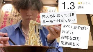 [Lowest rating] I went to a ramen shop that had terrible taste and rude customer service... [Review]