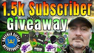 Suffolk Sifter - Detectorist | MEGA 1.5k Subscriber GIVEAWAY !