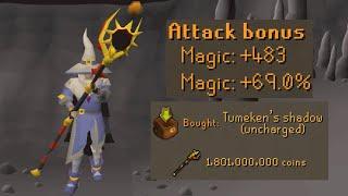 Testing Runescape's New Best Weapon in the Wilderness (Tumekan's Shadow)