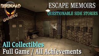 Escape Memoirs: Questionable Side Stories FULL GAME Walkthrough / All Collectibles and Achievements