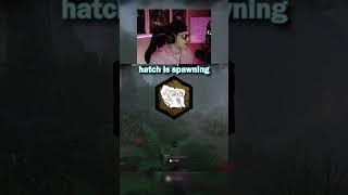 Luckiest Hatch Escape Ever  #dbdshorts #dbdmemes #funnymoments #deadbydaylight #dbdmeme