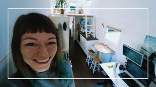 Tiny House Tour: YouTuber Shows Her DIY Home On Wheels for 35.000