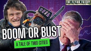 Libertarian Booms vs. Bureaucratic Busts: A Tale of Two Cities