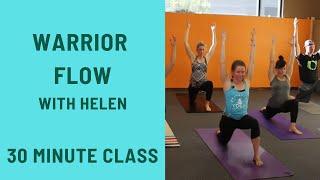 30 Minute Yoga Class - Warrior Flow with Warrior Poses