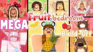 MEGA Fruit Bedroom Build-Off CHALLENGE! Panda V.s. 7 FANS!