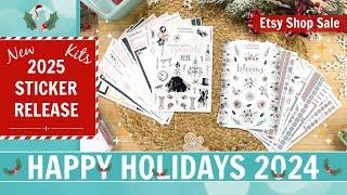 NEW 2025 Sticker Collection Series Release | Merry Holiday Sale | ohelloRobin Etsy Shop